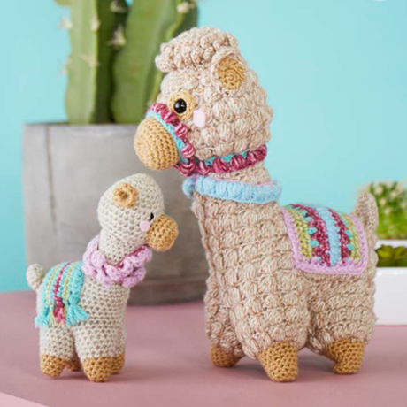 Stylecraft Amigurumi Llama & Baby 9595  Crochet Pattern - Click Image to Close